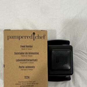 Pampered Chef Black Kitchen Food Holder